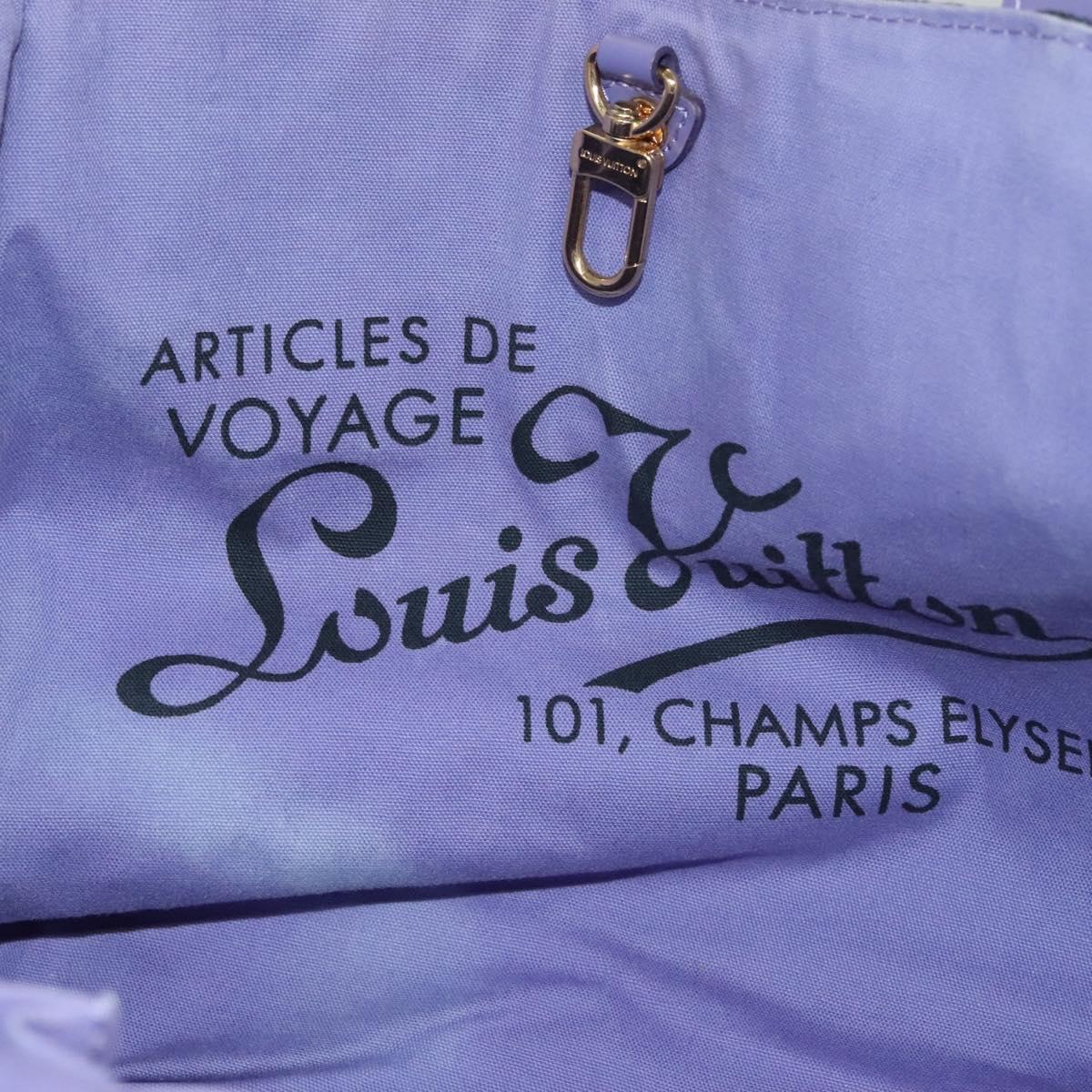LOUIS VUITTON Beach line Cabas Ipanema PM Bag Canvas Purple M95983 Auth 132301