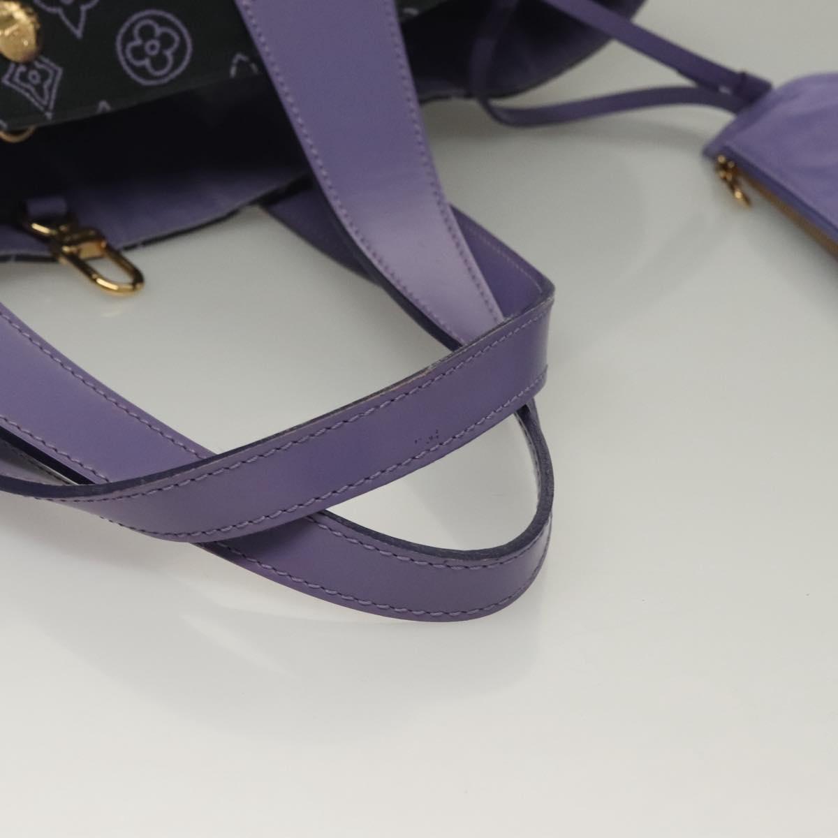 LOUIS VUITTON Beach line Cabas Ipanema PM Bag Canvas Purple M95983 Auth 132301