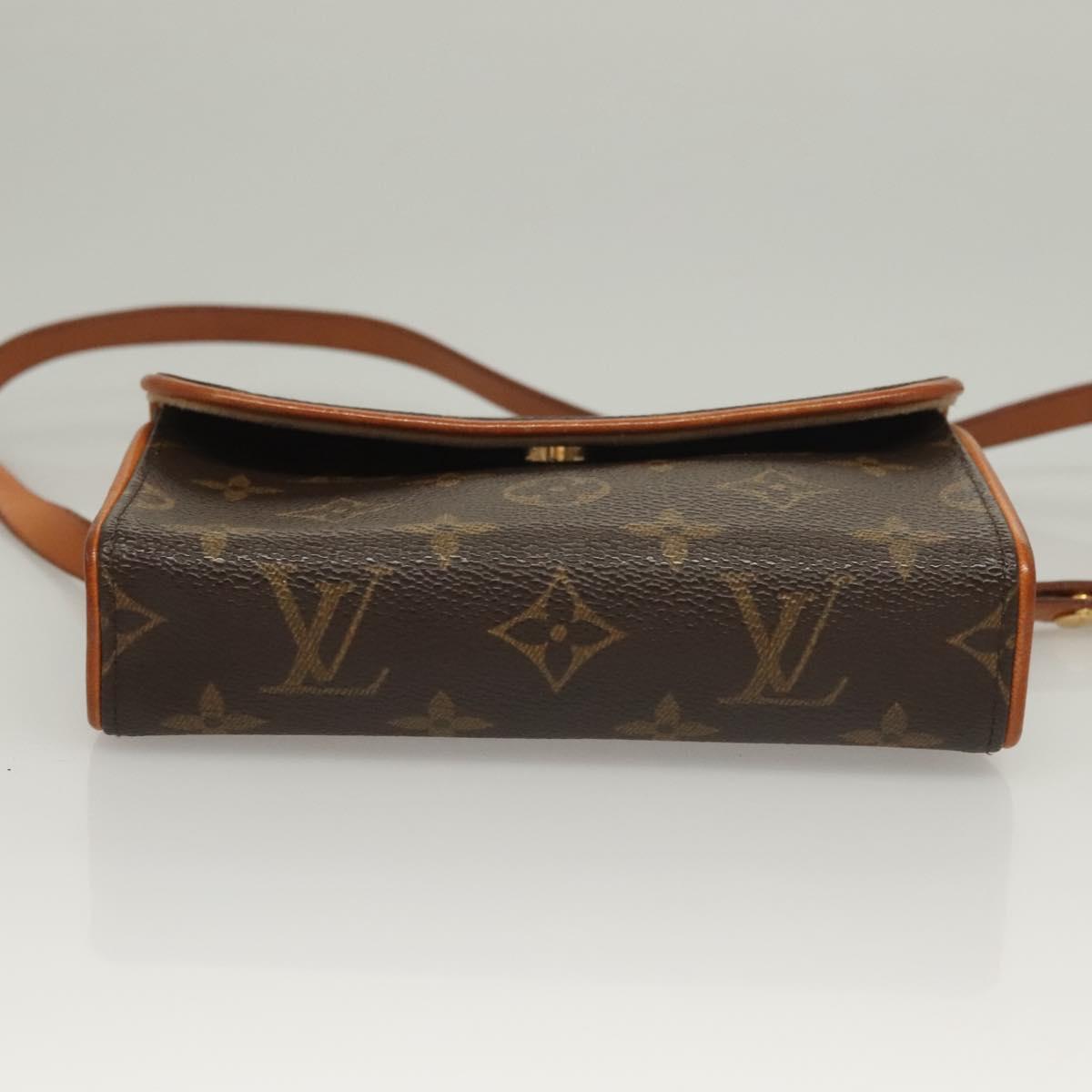 LOUIS VUITTON Monogram Pochette Florentine Waist bag M51855 LV Auth 132335