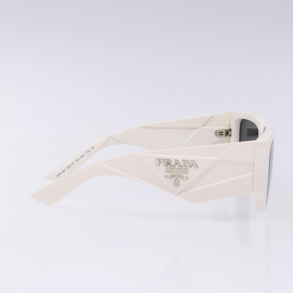 PRADA Sunglasses plastic White Auth 132348