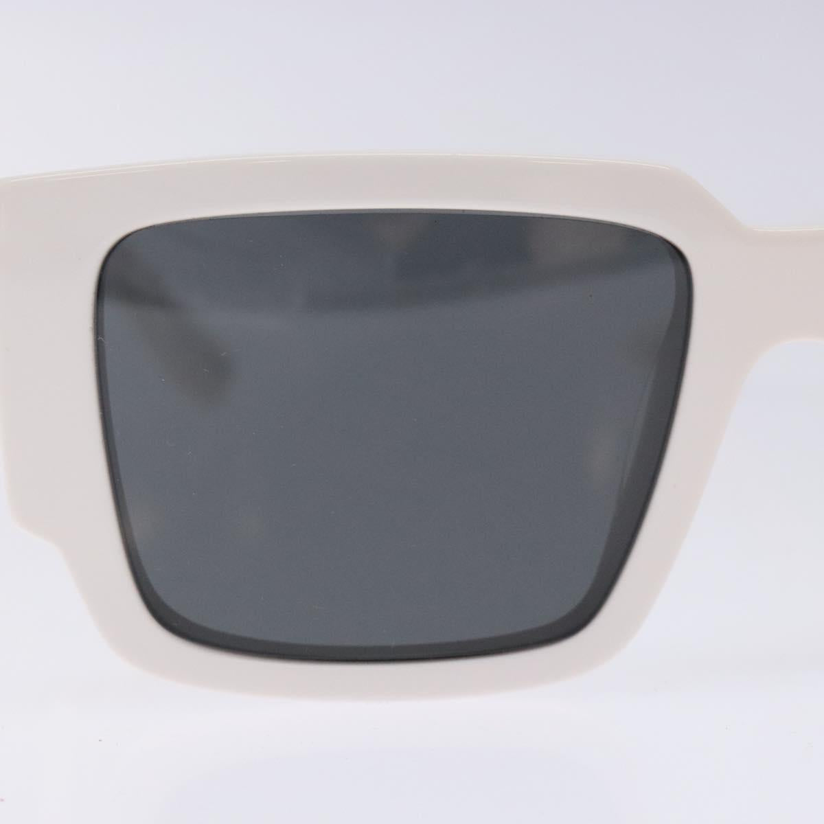 PRADA Sunglasses plastic White Auth 132348