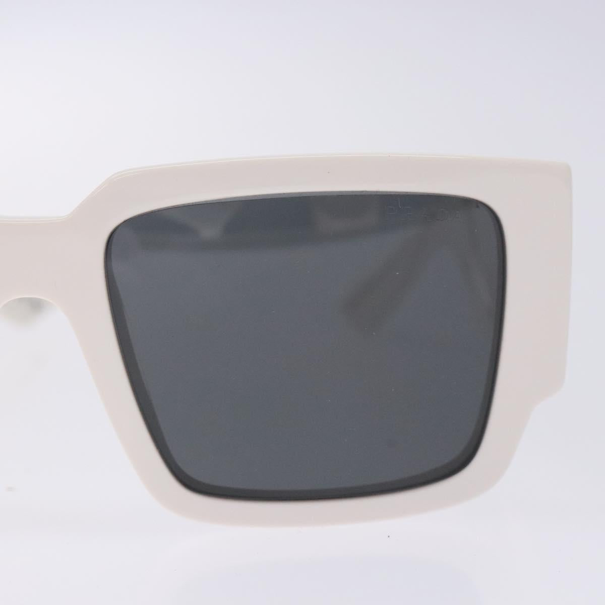 PRADA Sunglasses plastic White Auth 132348