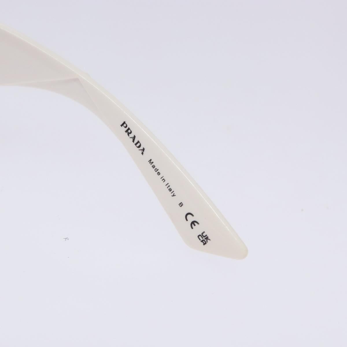 PRADA Sunglasses plastic White Auth 132348