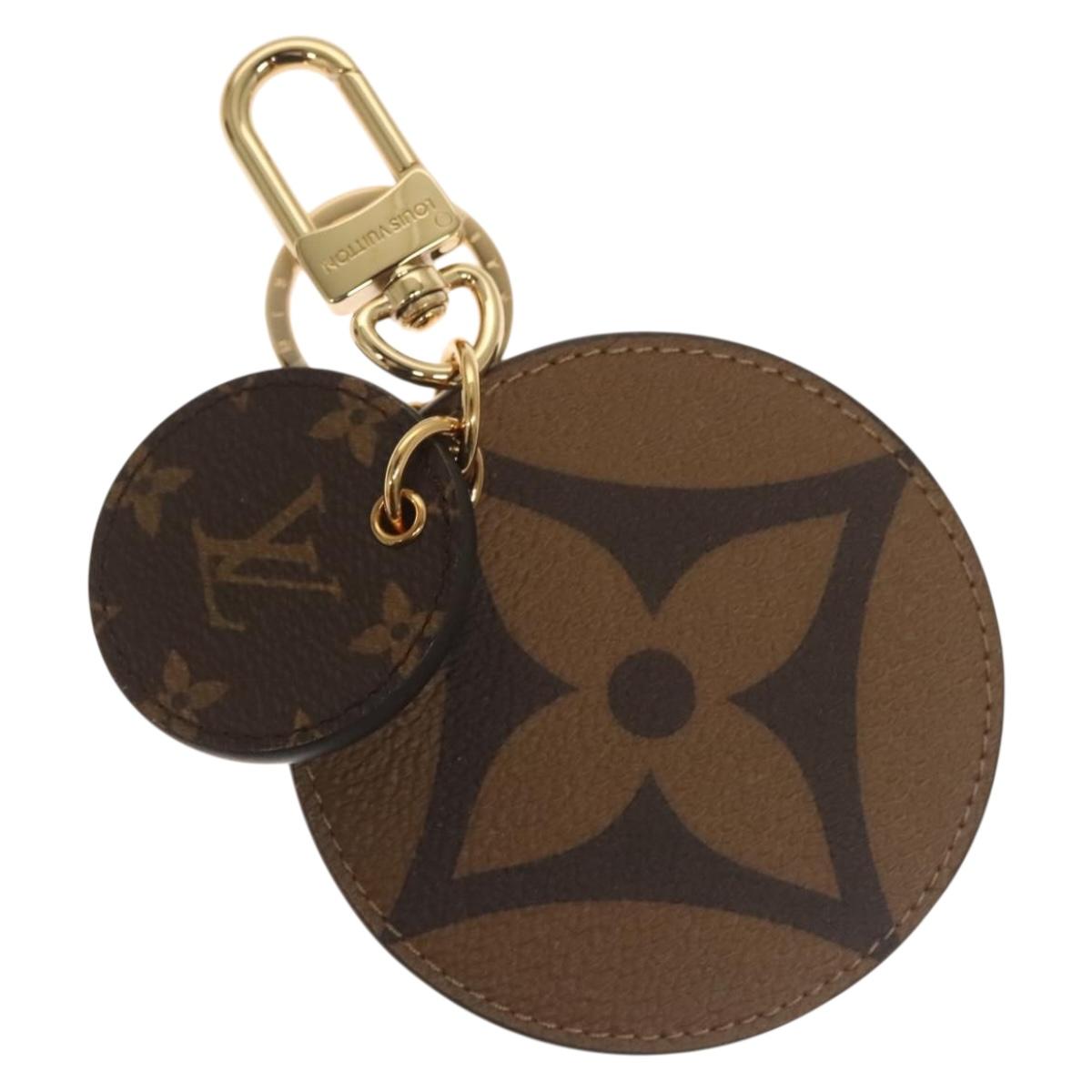 LOUIS VUITTON Reverse Giant Porte Cles Illustre Charm Gold M69317 Auth 132349M
