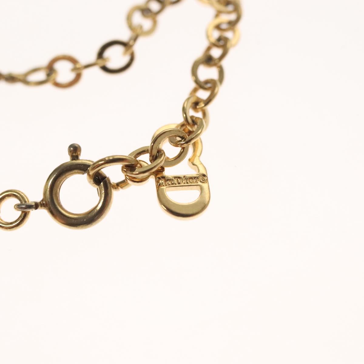 Christian Dior Necklace metal Gold Auth 132360