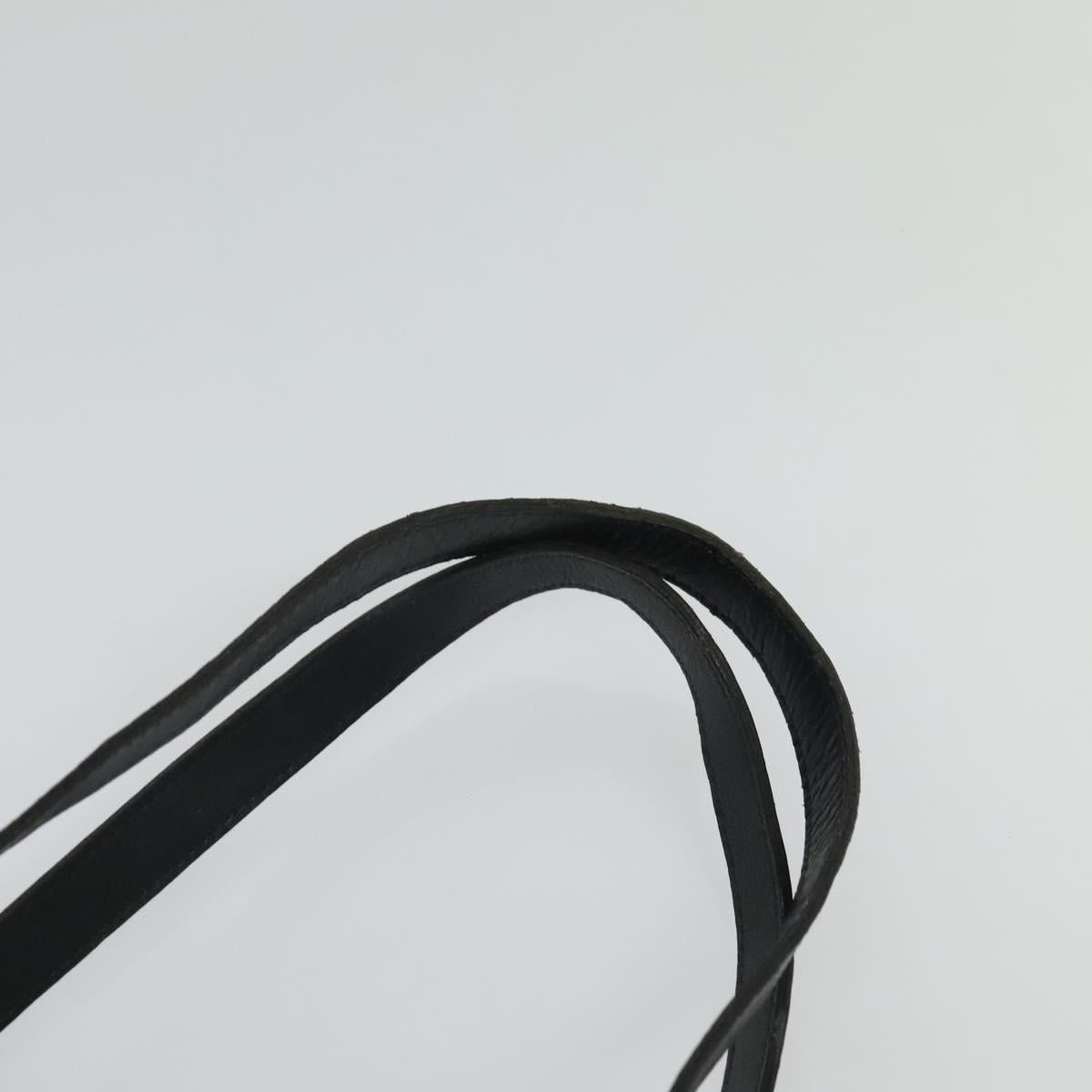 Christian Dior Trotter Canvas Hand Bag Navy Gold Auth 132402