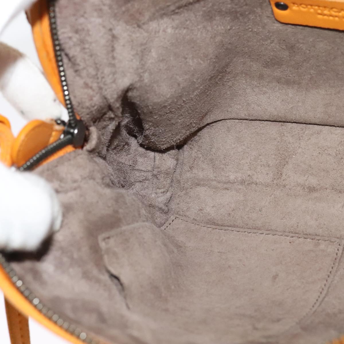 BOTTEGA VENETA INTRECCIATO Shoulder Bag Leather Yellow Auth 132431