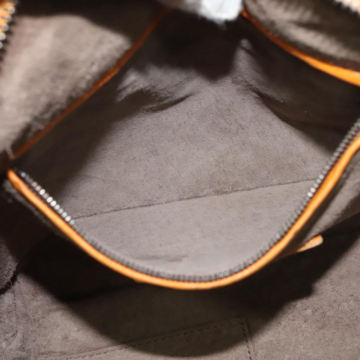 BOTTEGA VENETA INTRECCIATO Shoulder Bag Leather Yellow Auth 132431