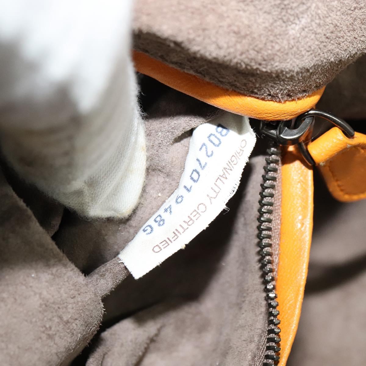 BOTTEGA VENETA INTRECCIATO Shoulder Bag Leather Yellow Auth 132431