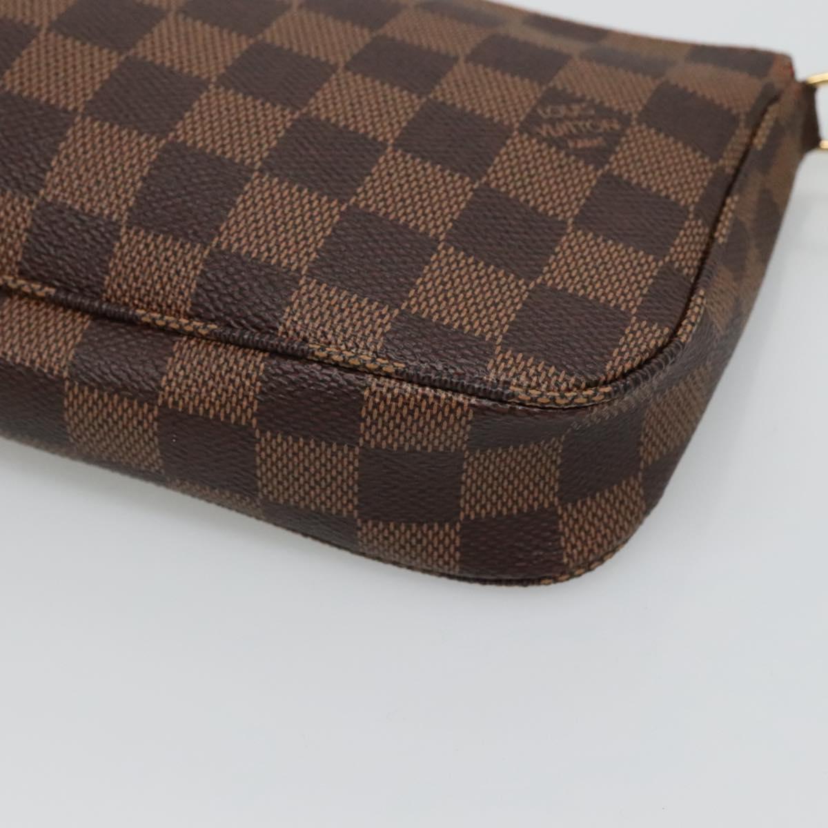 LOUIS VUITTON Damier Ebene Pochette Accessoires Pouch N41206 LV Auth 132441