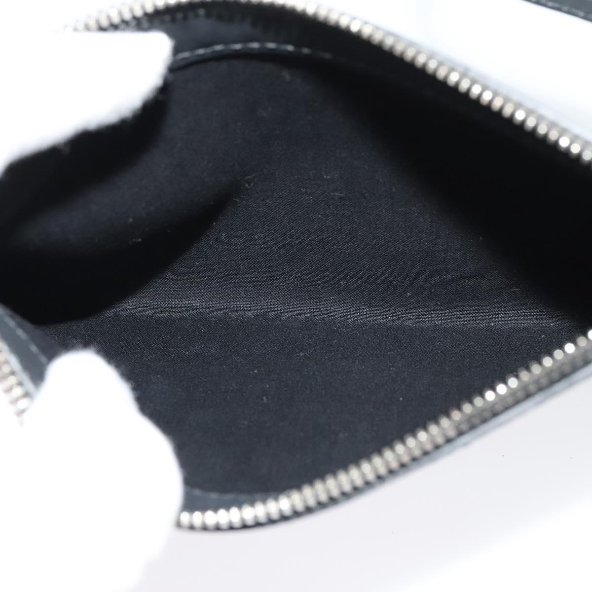 BALENCIAGA Navy Kabas Hand Bag Canvas Ivory Silver Auth 132455