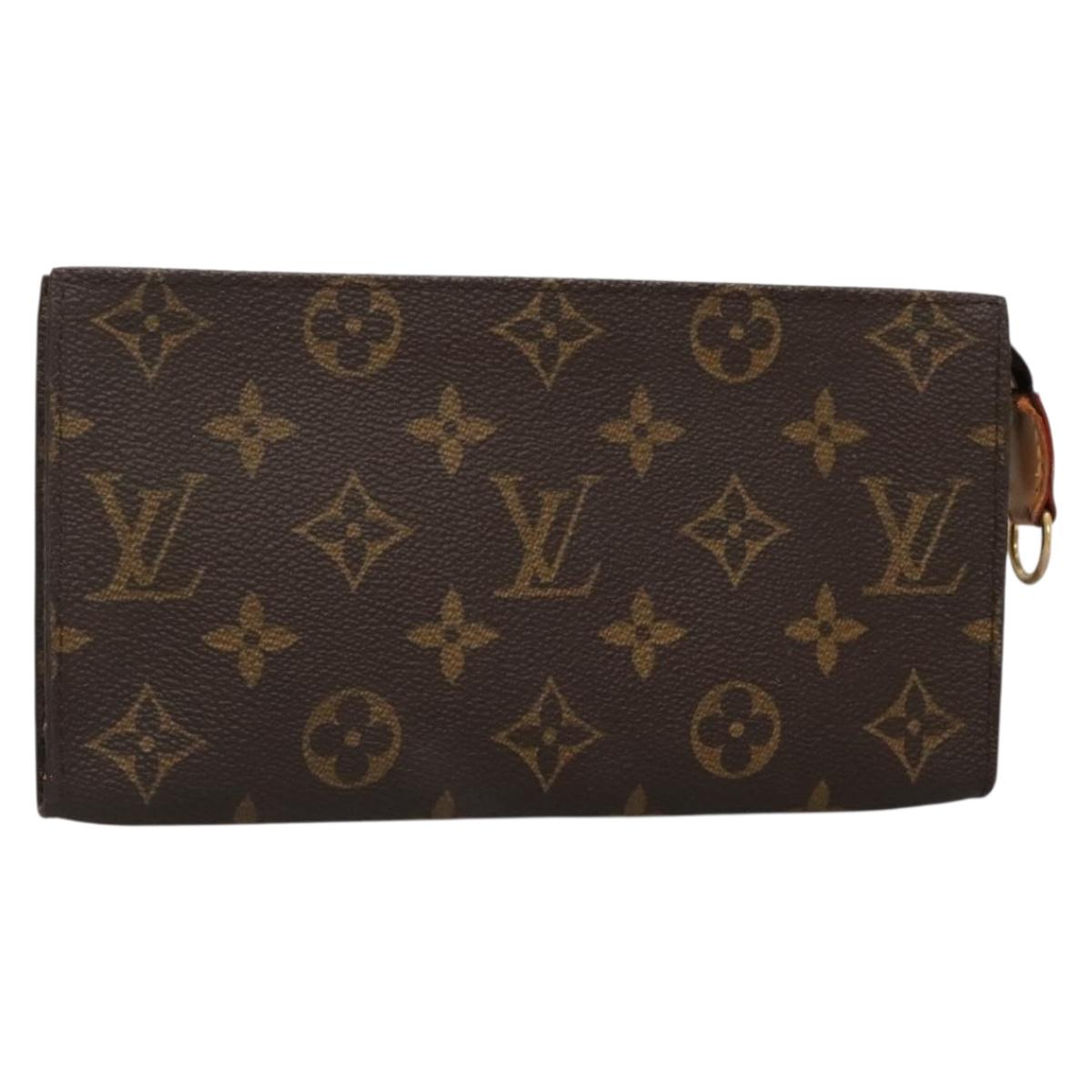 LOUIS VUITTON Monogram Bucket GM Accessory Pouch LV Auth 132473
