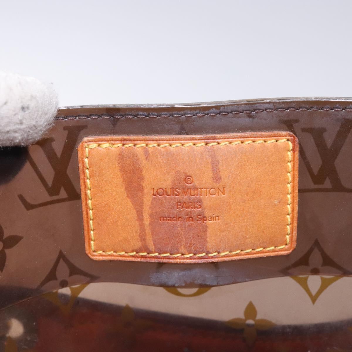 LOUIS VUITTON Monogram Vinyl Cava Amble PM Tote Bag Brown M92502 LV Auth 132488