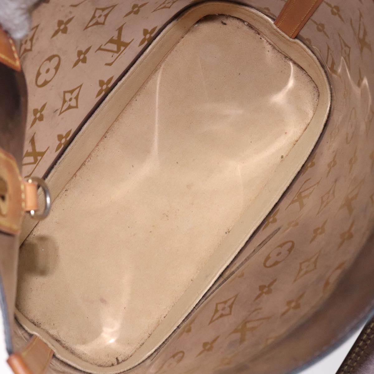 LOUIS VUITTON Monogram Vinyl Cava Amble PM Tote Bag Brown M92502 LV Auth 132488