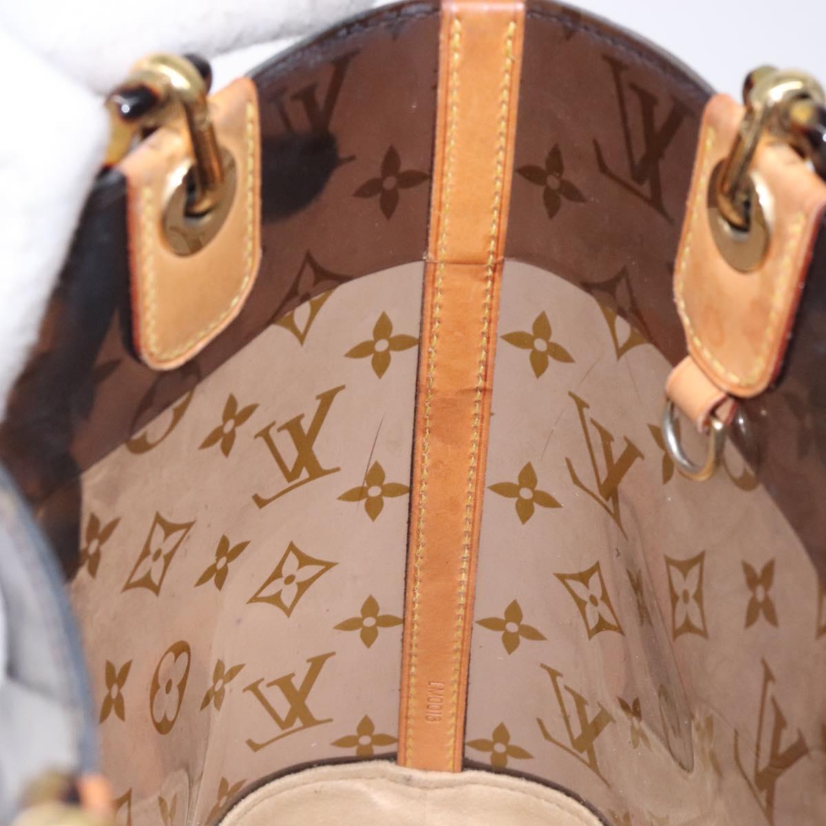 LOUIS VUITTON Monogram Vinyl Cava Amble PM Tote Bag Brown M92502 LV Auth 132488