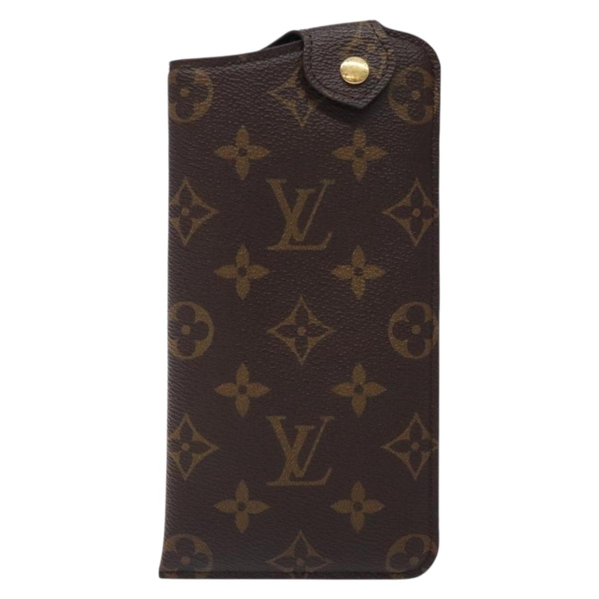 LOUIS VUITTON Monogram Etui Lunette MM Glasses Case M66544 LV Auth 132496