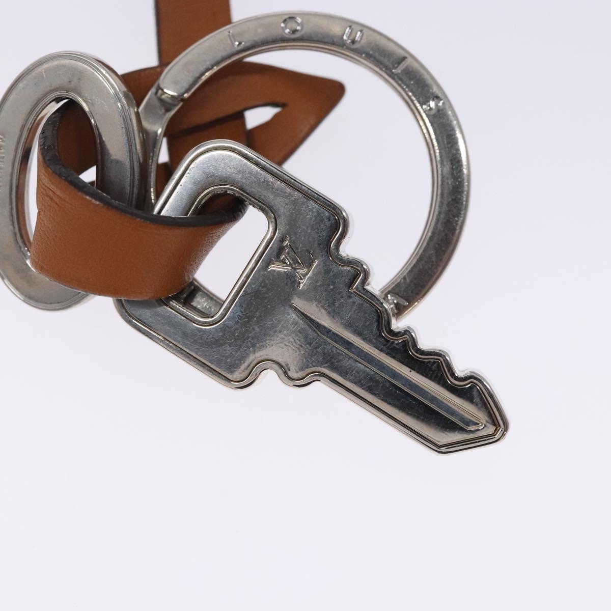 LOUIS VUITTON Travel Key Charm metal Silver M67365 LV Auth 132497