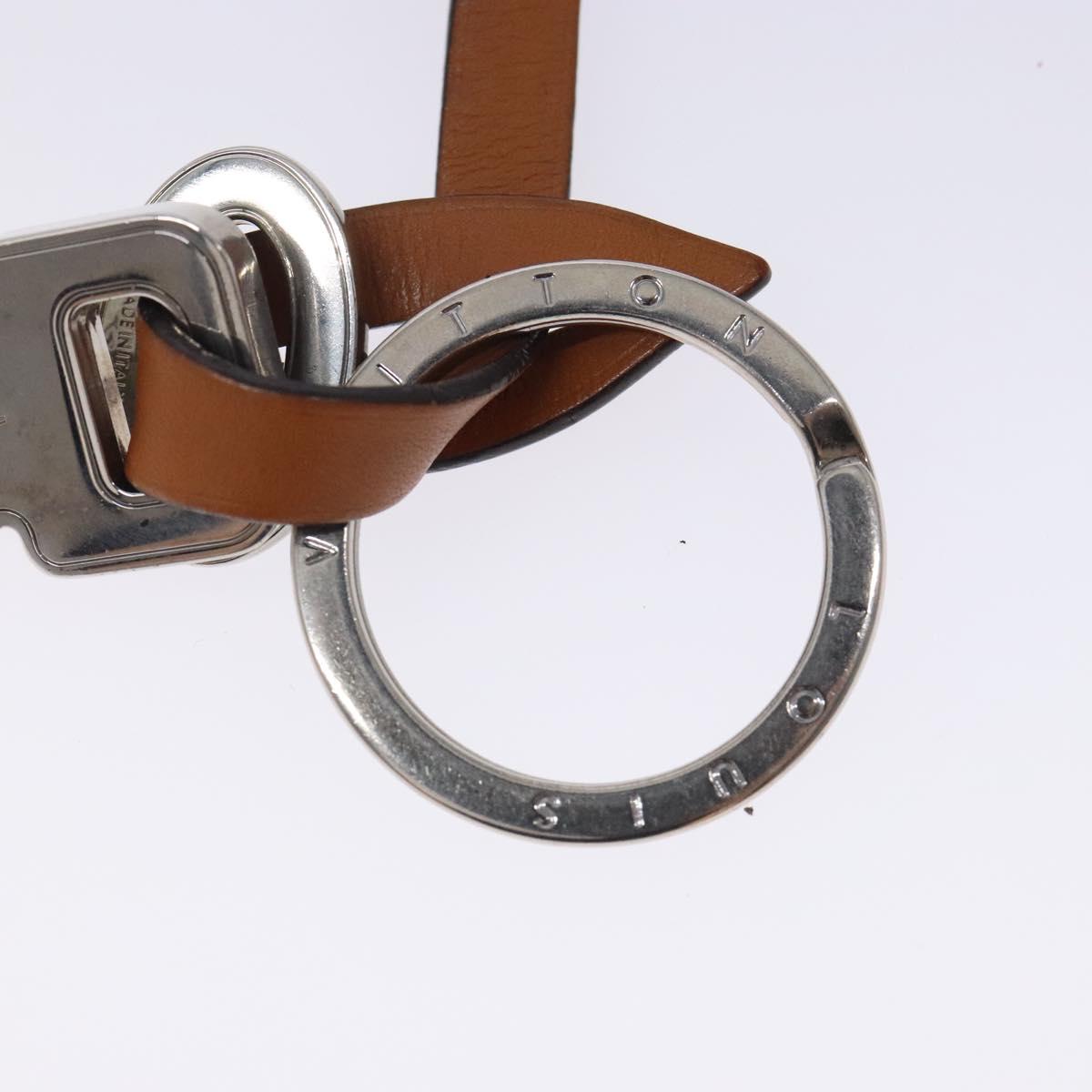LOUIS VUITTON Travel Key Charm metal Silver M67365 LV Auth 132497
