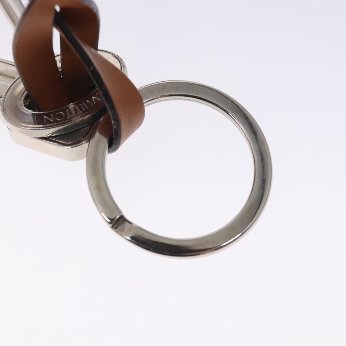 LOUIS VUITTON Travel Key Charm metal Silver M67365 LV Auth 132497