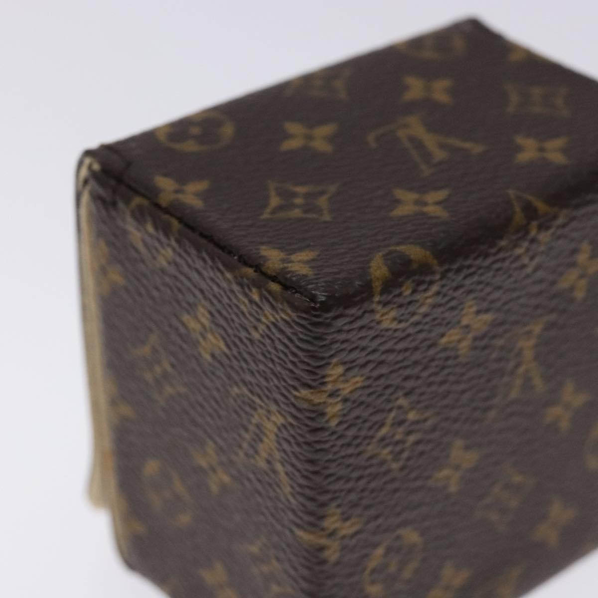 LOUIS VUITTON Monogram Jewelry case Jewelry Box LV Auth 132498