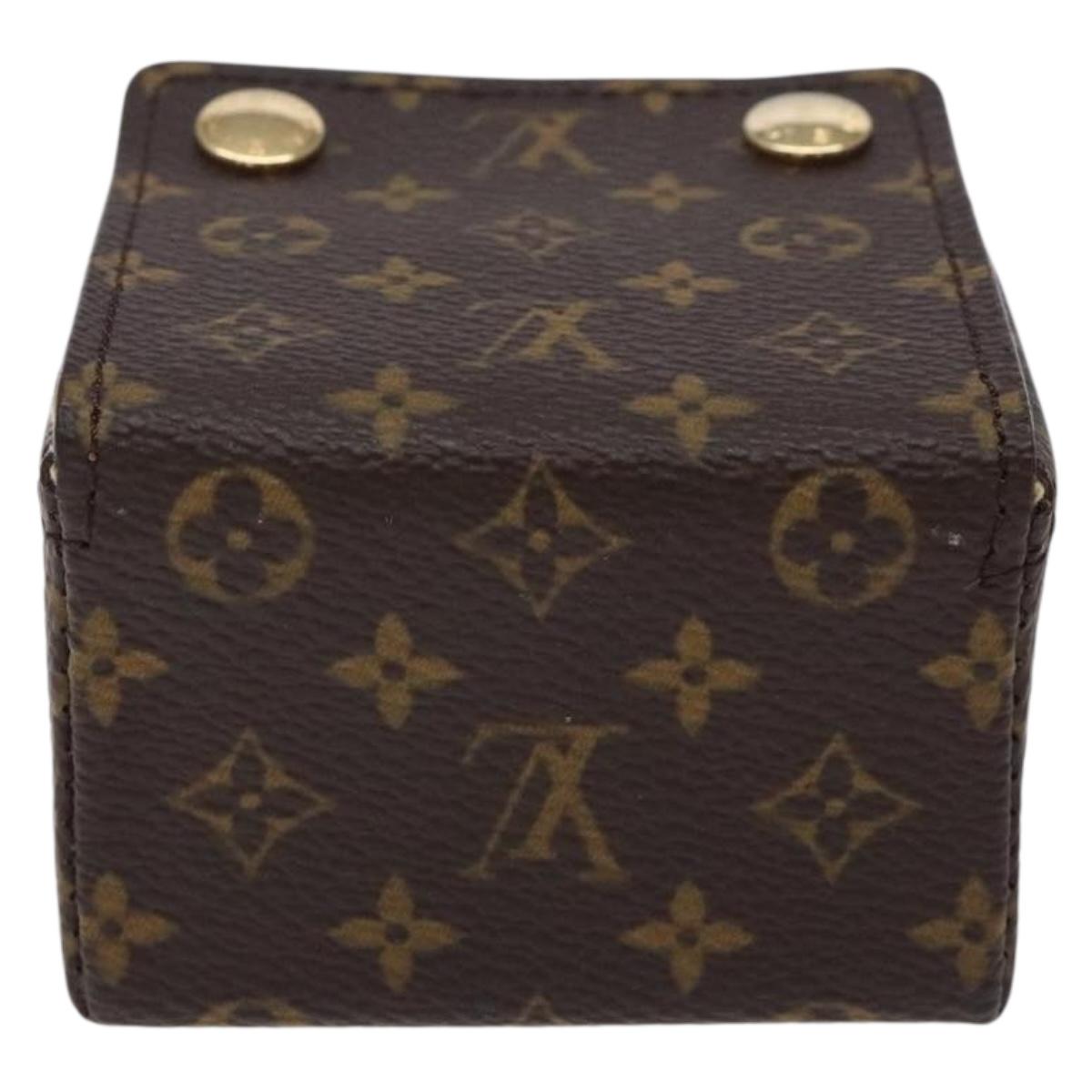 LOUIS VUITTON Monogram Jewelry case Jewelry Box LV Auth 132498