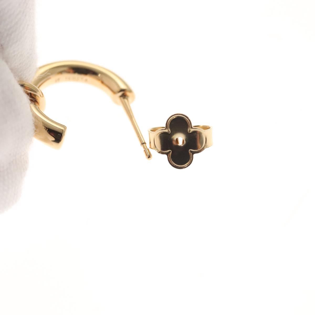 LOUIS VUITTON Earrings LV Padlock Earring metal Gold M01583 LV Auth 132501M