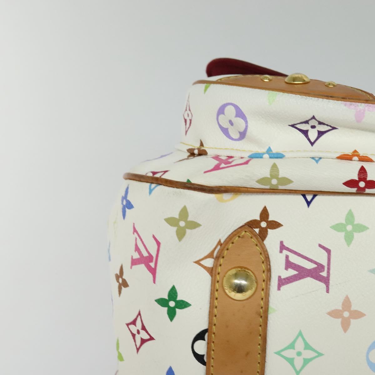 LOUIS VUITTON Monogram Multicolor Rita Hand Bag 2way White M40125 LV Auth 132529
