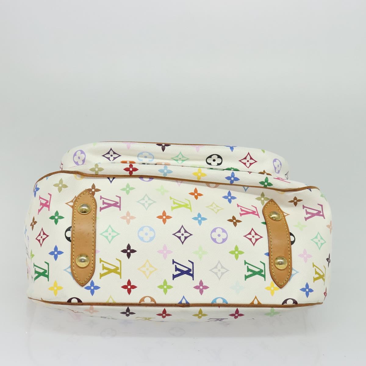 LOUIS VUITTON Monogram Multicolor Rita Hand Bag 2way White M40125 LV Auth 132529