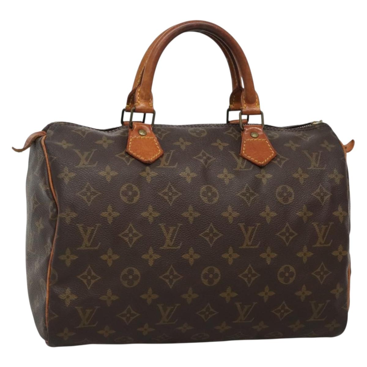 LOUIS VUITTON Monogram Speedy 30 Hand Bag M41526 LV Auth 132551