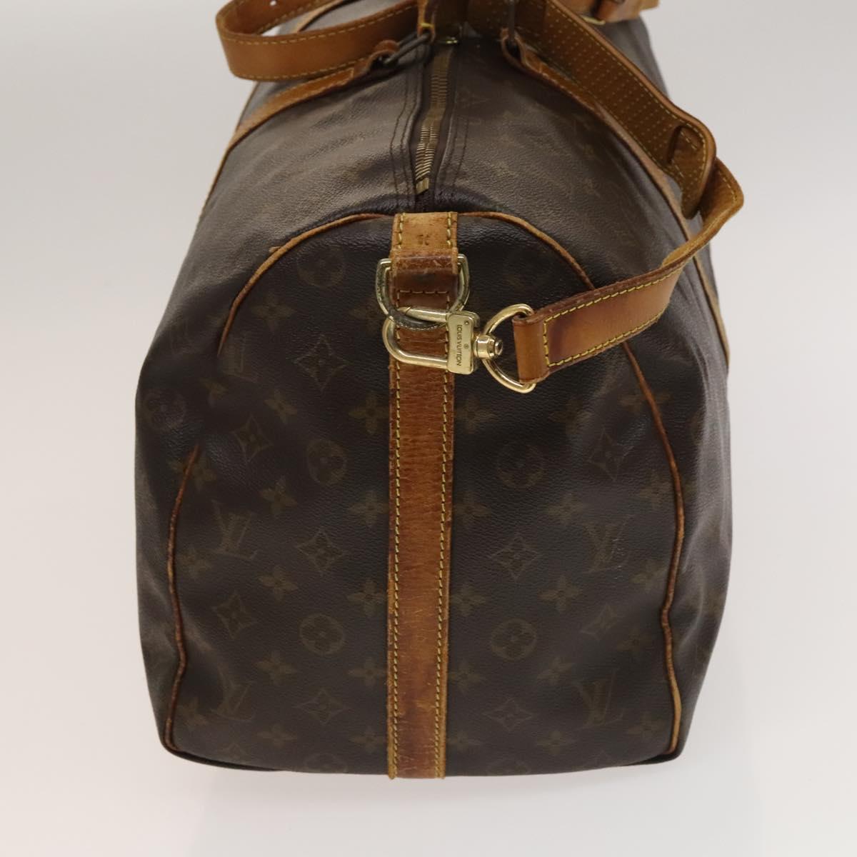 LOUIS VUITTON Monogram Keepall Bandouliere 50 Boston Bag M41416 LV Auth 132553