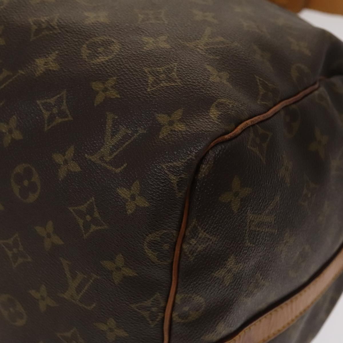 LOUIS VUITTON Monogram Keepall Bandouliere 55 Boston Bag M41414 LV Auth 132554
