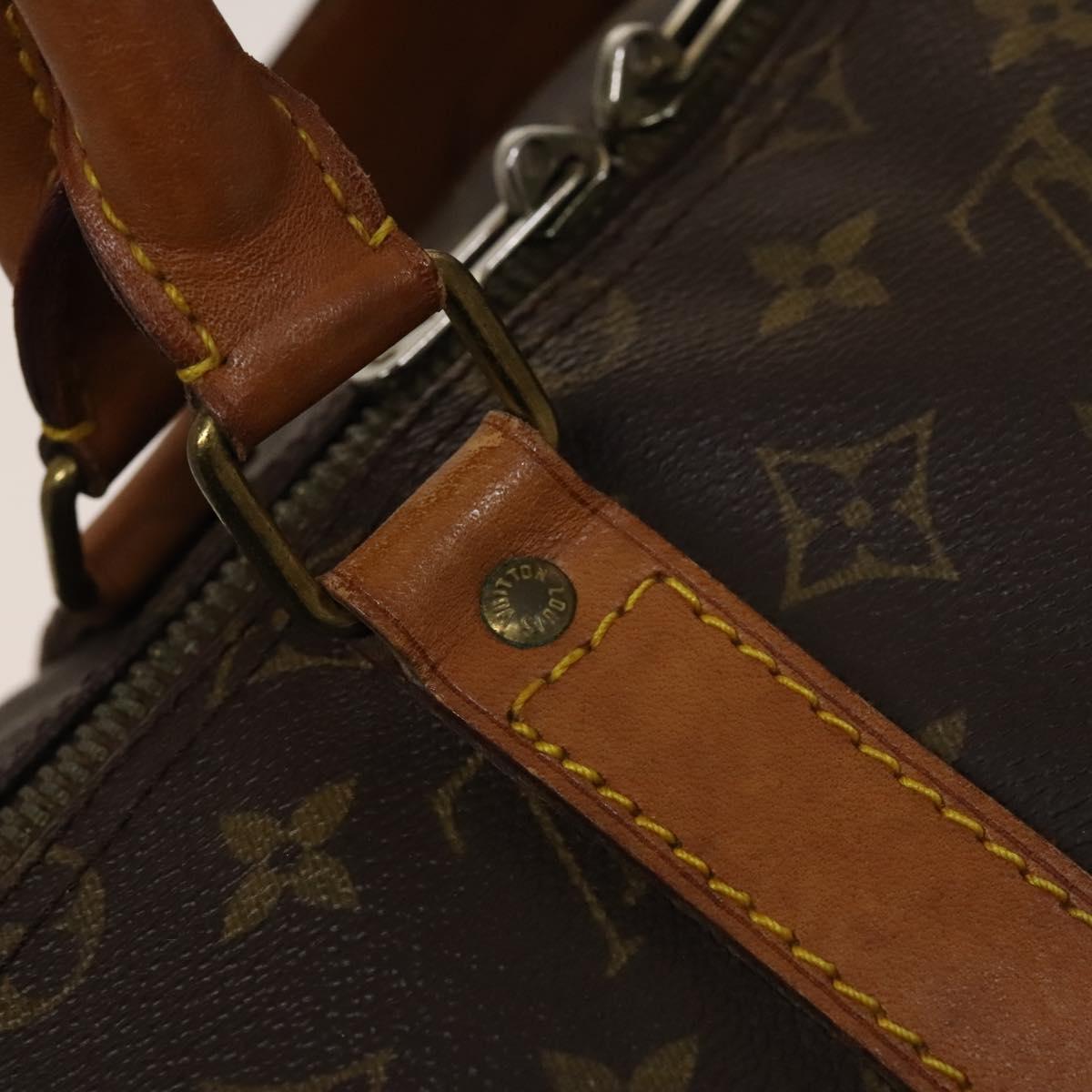 LOUIS VUITTON Monogram Keepall Bandouliere 55 Boston Bag M41414 LV Auth 132554