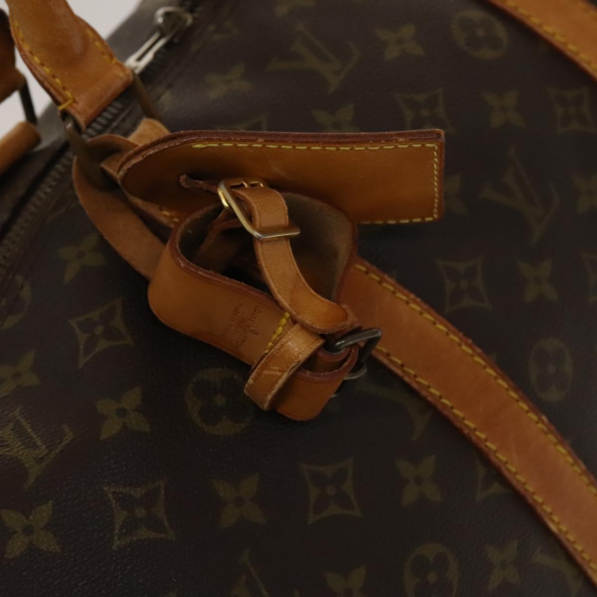 LOUIS VUITTON Monogram Keepall 55 Boston Bag M41424 LV Auth 132555