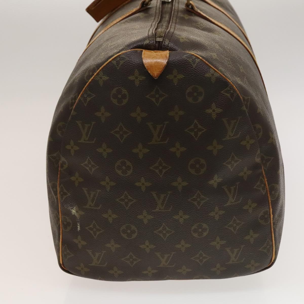 LOUIS VUITTON Monogram Keepall 55 Boston Bag M41424 LV Auth 132555