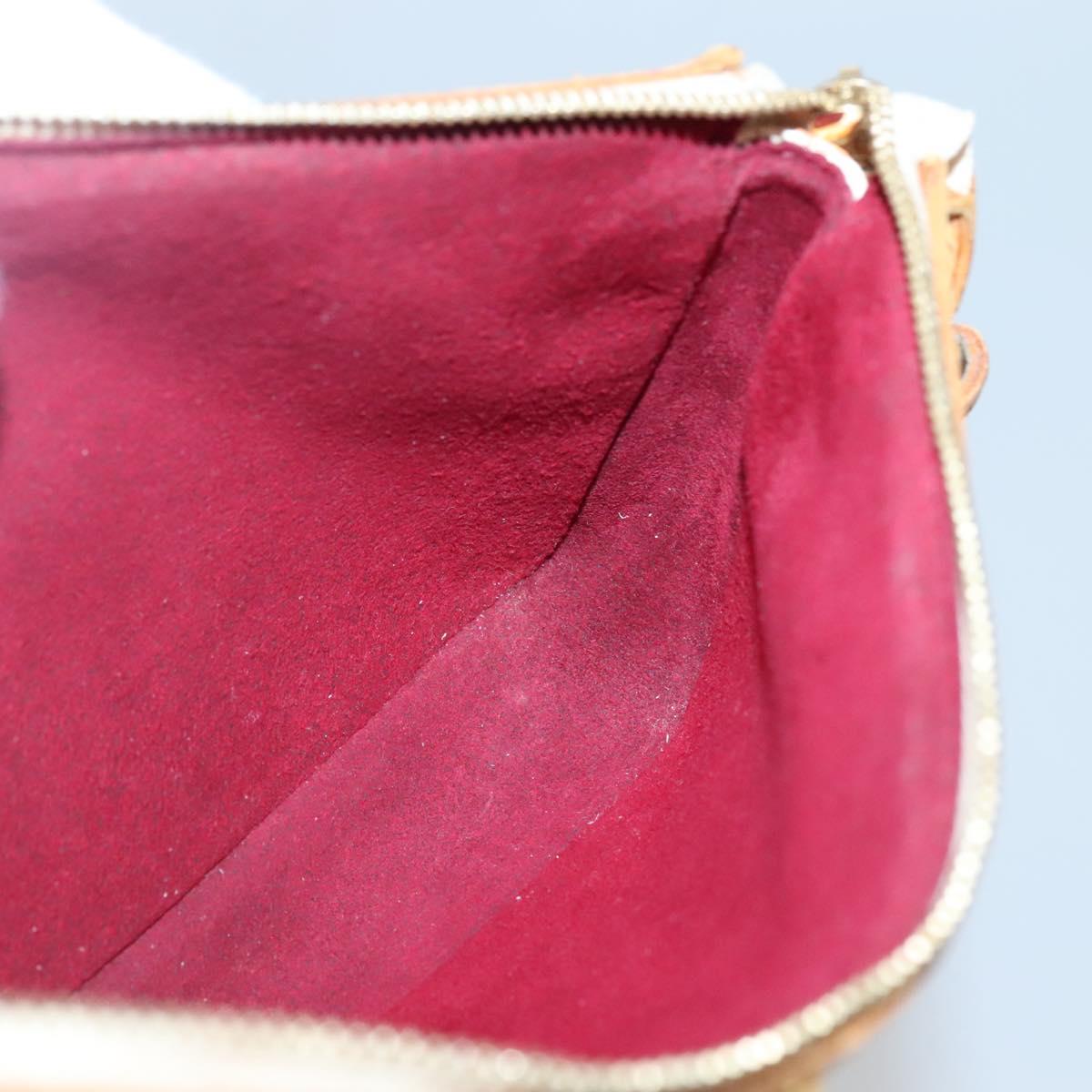 LOUIS VUITTON Monogram Multicolor Pochette Pouch White M92649 LV Auth 132557