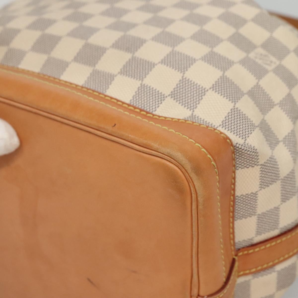 LOUIS VUITTON Damier Azur Noe Shoulder Bag N42222 LV Auth 132588