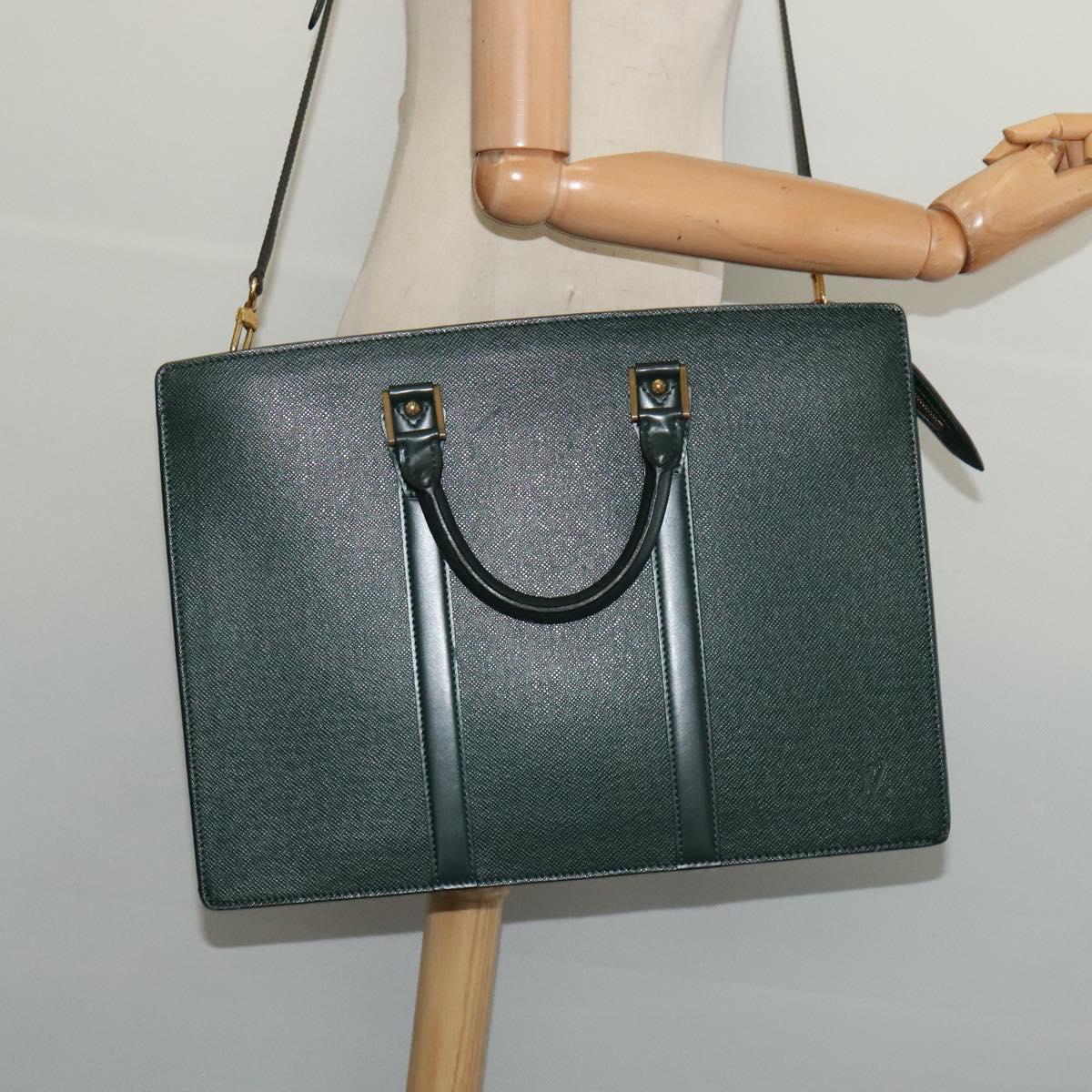 LOUIS VUITTON Taiga Porte Documents Rozan Business Bag Epicea M30054 Auth 132590