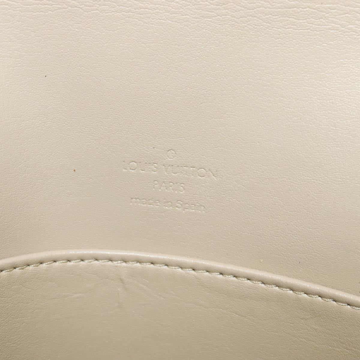 LOUIS VUITTON Monogram Vernis Thompson Street Bag Beige M91301 LV Auth 132606
