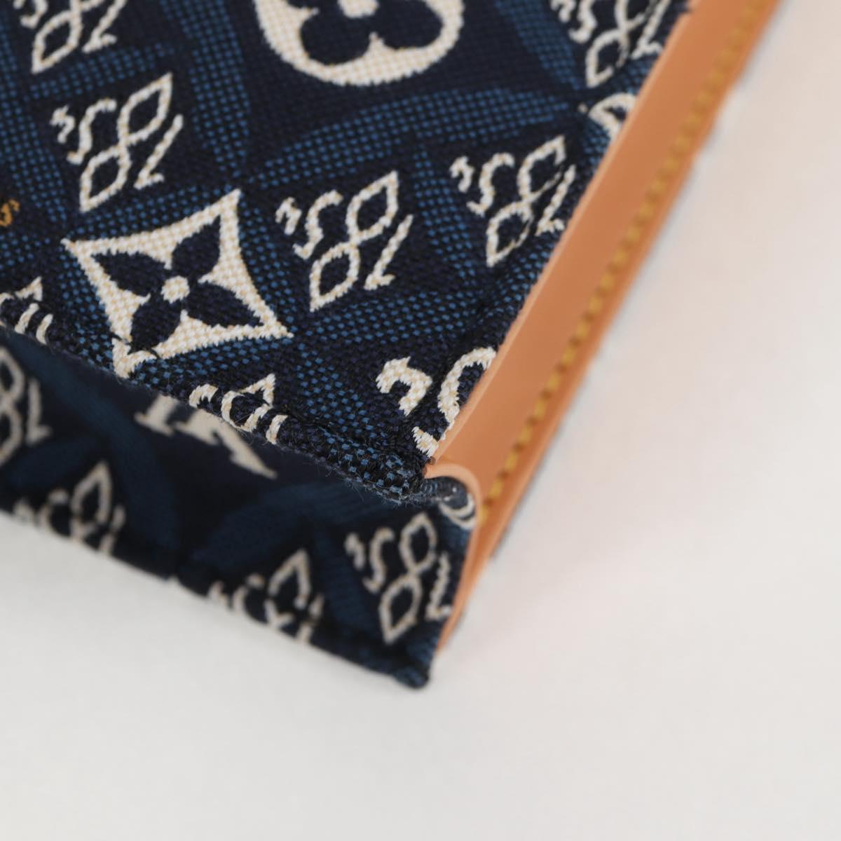 LOUIS VUITTON Pre Owned SINCE 1854 Petit Sac Plat 2way Navy M80288 Auth 132611SAM