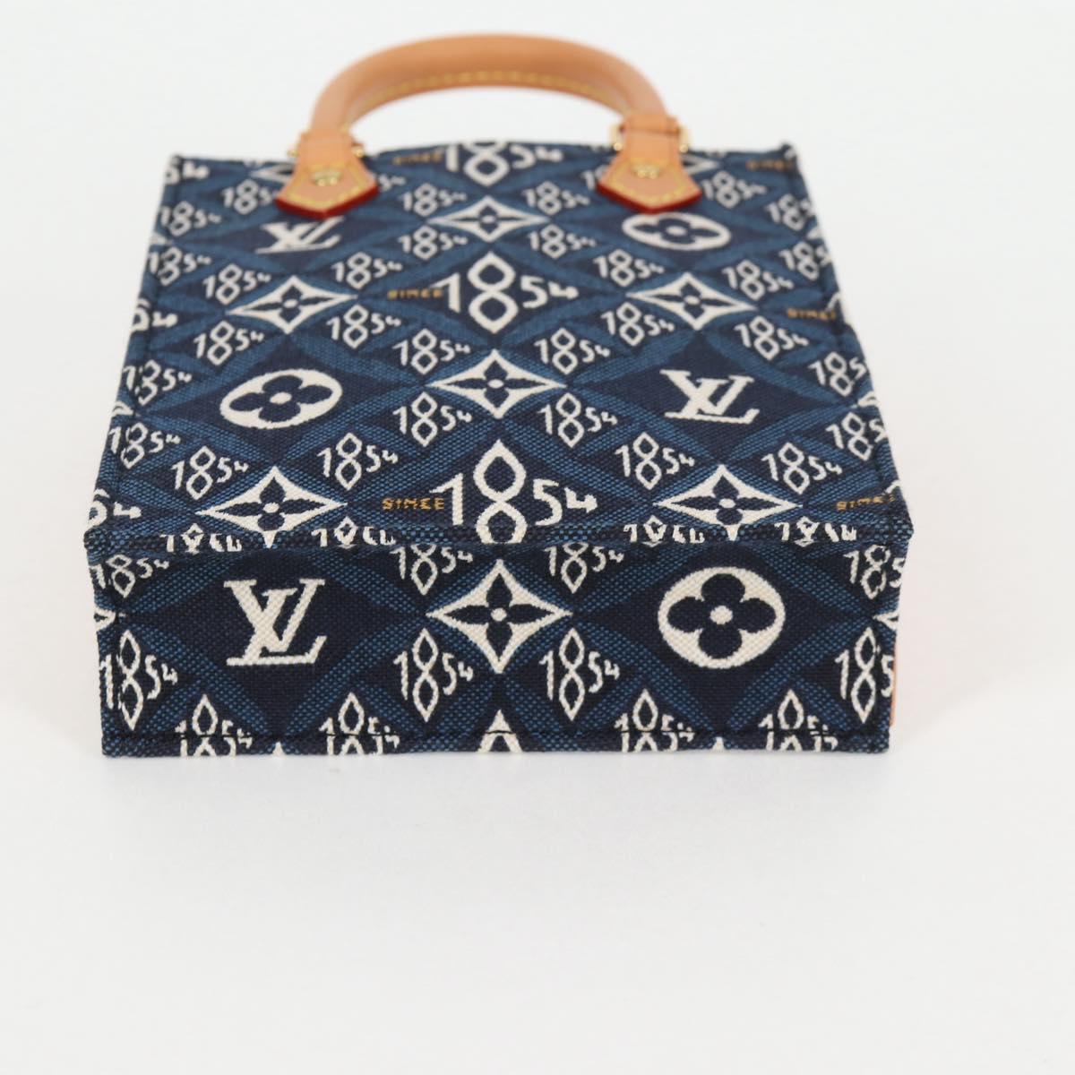 LOUIS VUITTON Pre Owned SINCE 1854 Petit Sac Plat 2way Navy M80288 Auth 132611SAM