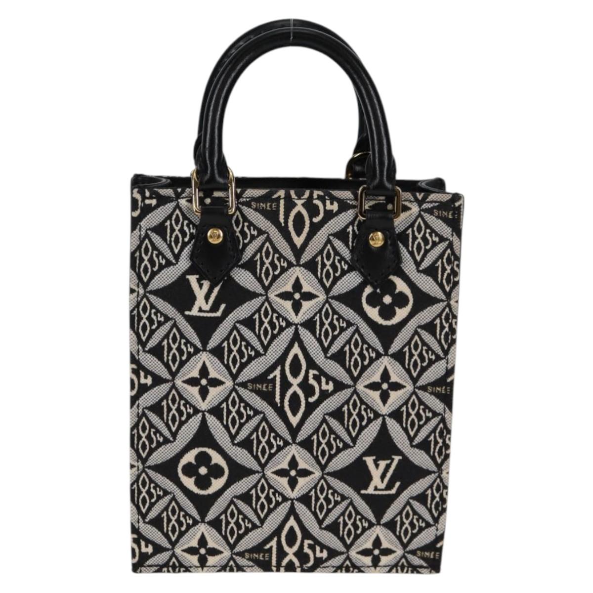 LOUIS VUITTON Pre Owned SINCE 1854 Petit Sac Plat 2way Black M80484 Auth 132612M