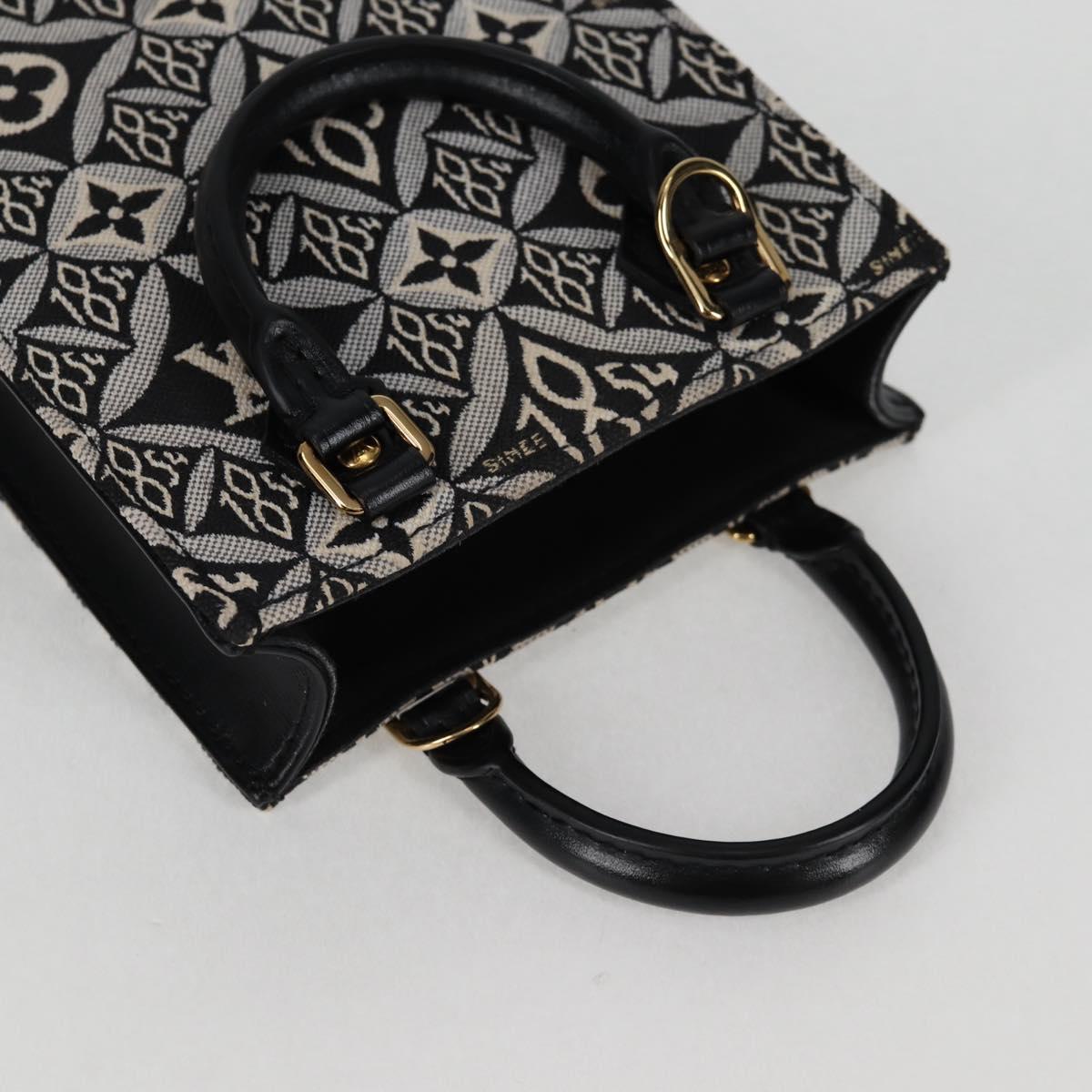 LOUIS VUITTON Pre Owned SINCE 1854 Petit Sac Plat 2way Black M80484 Auth 132612M