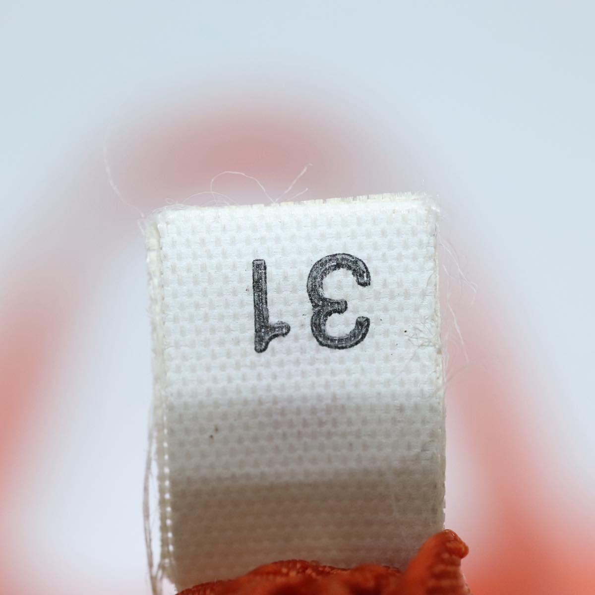 PRADA Tote Bag Nylon Orange Silver Auth 132636