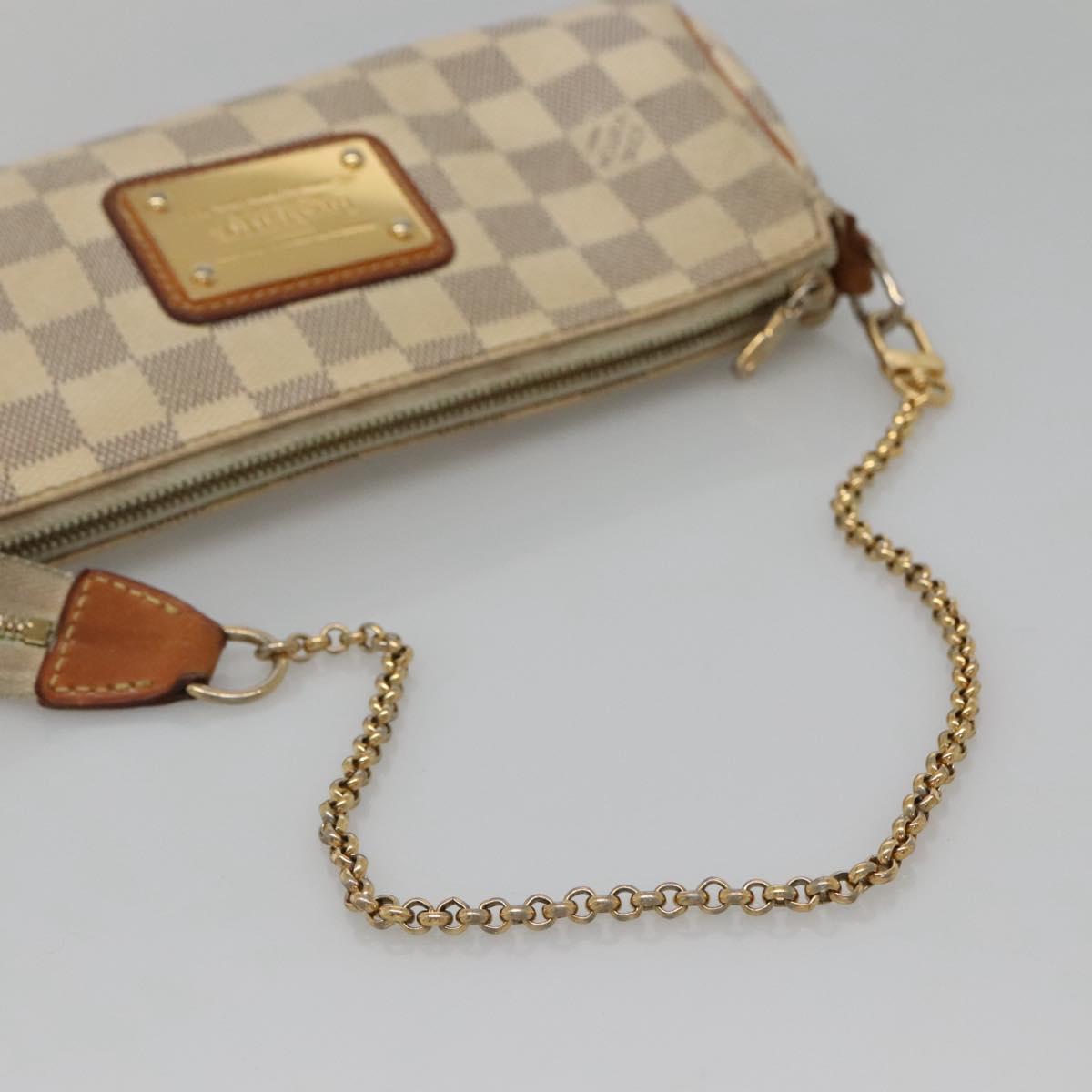 LOUIS VUITTON Damier Azur Eva Shoulder Bag 2way N55214 LV Auth 132641