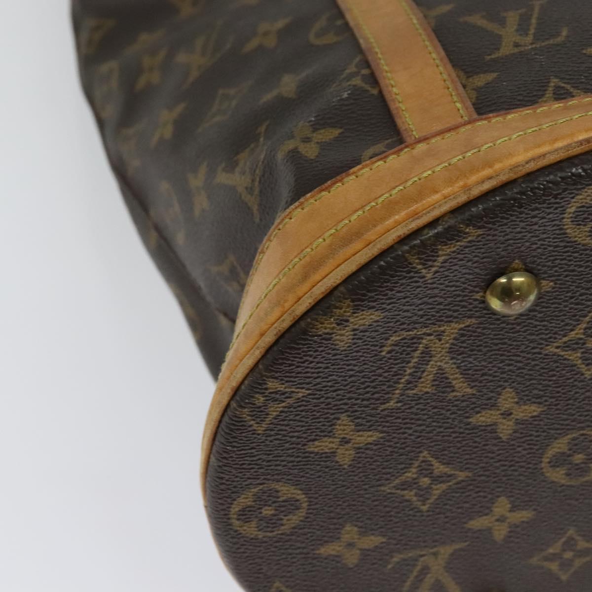 LOUIS VUITTON Monogram Bucket GM Shoulder Bag M42236 LV Auth 132651