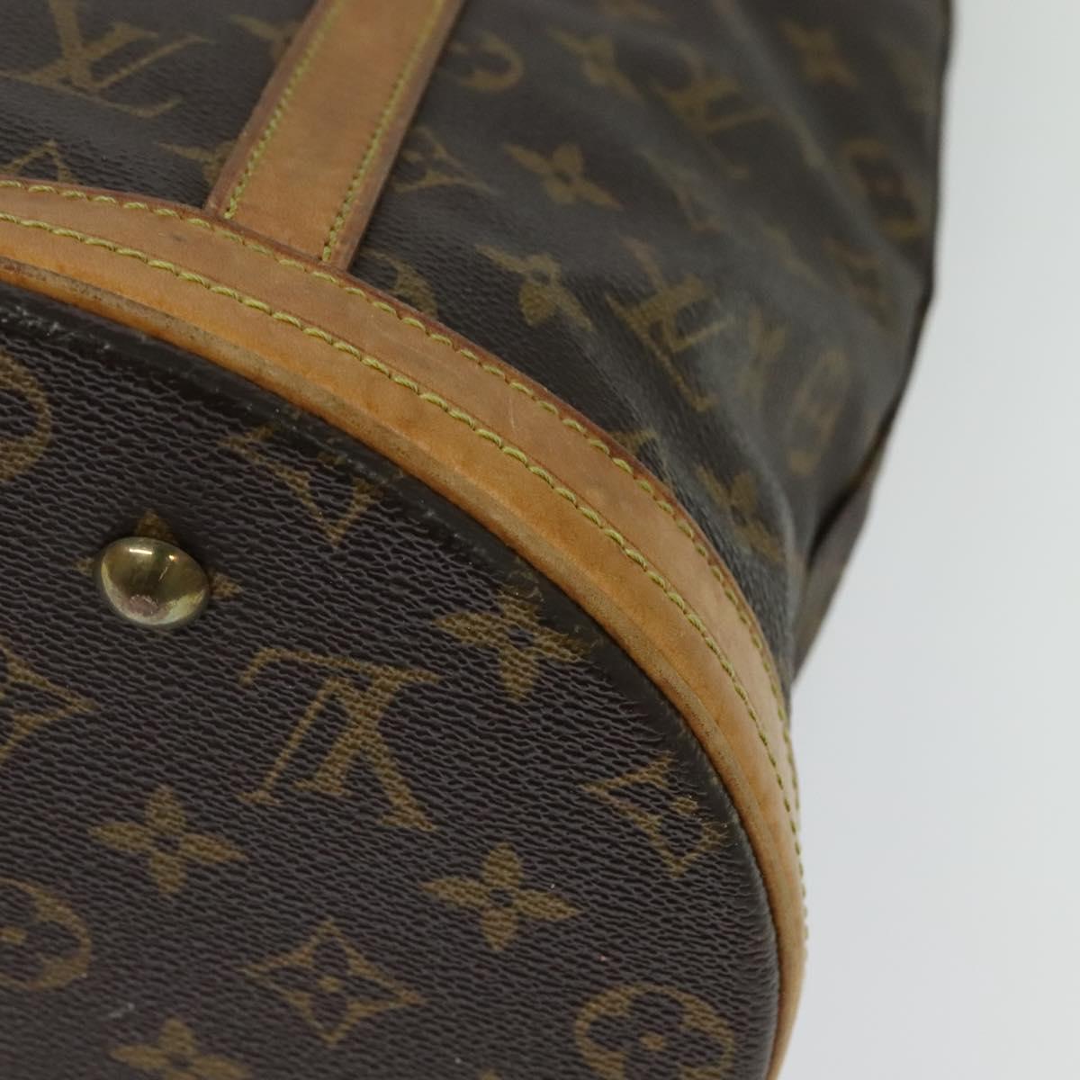 LOUIS VUITTON Monogram Bucket GM Shoulder Bag M42236 LV Auth 132651