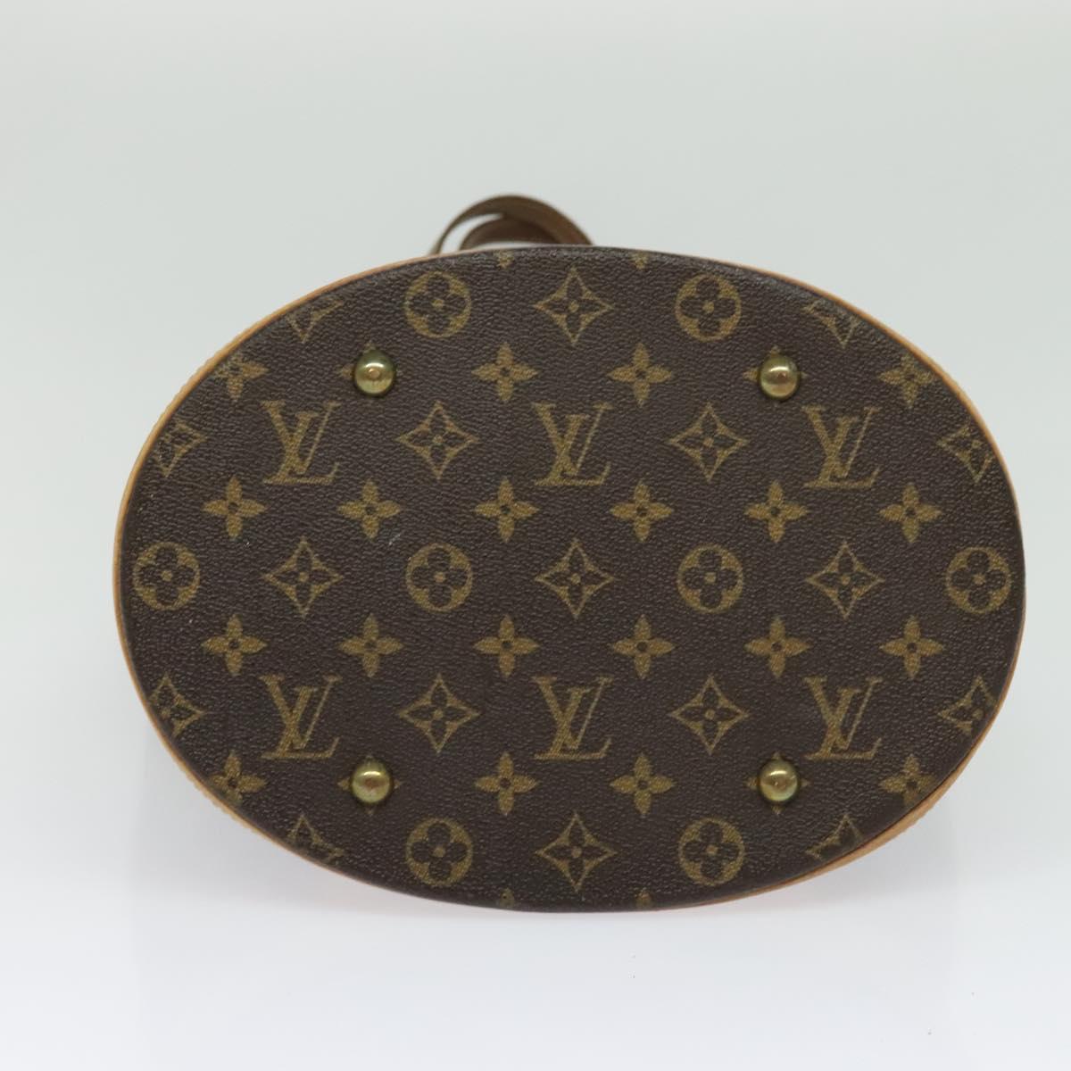 LOUIS VUITTON Monogram Bucket GM Shoulder Bag M42236 LV Auth 132651