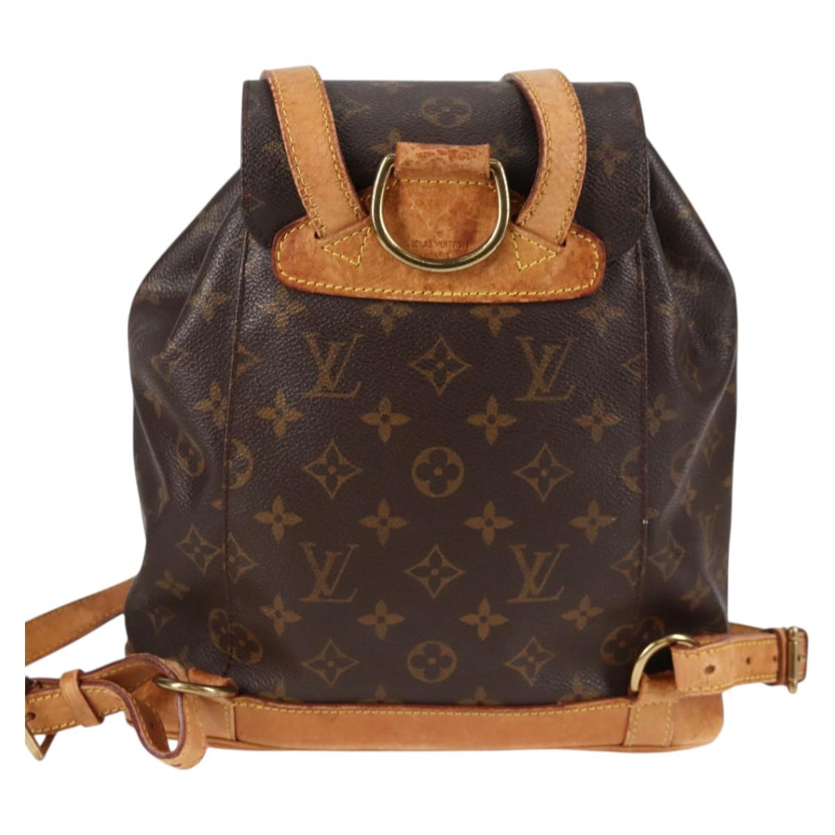 LOUIS VUITTON Monogram Montsouris MM Backpack M51136 LV Auth 132659