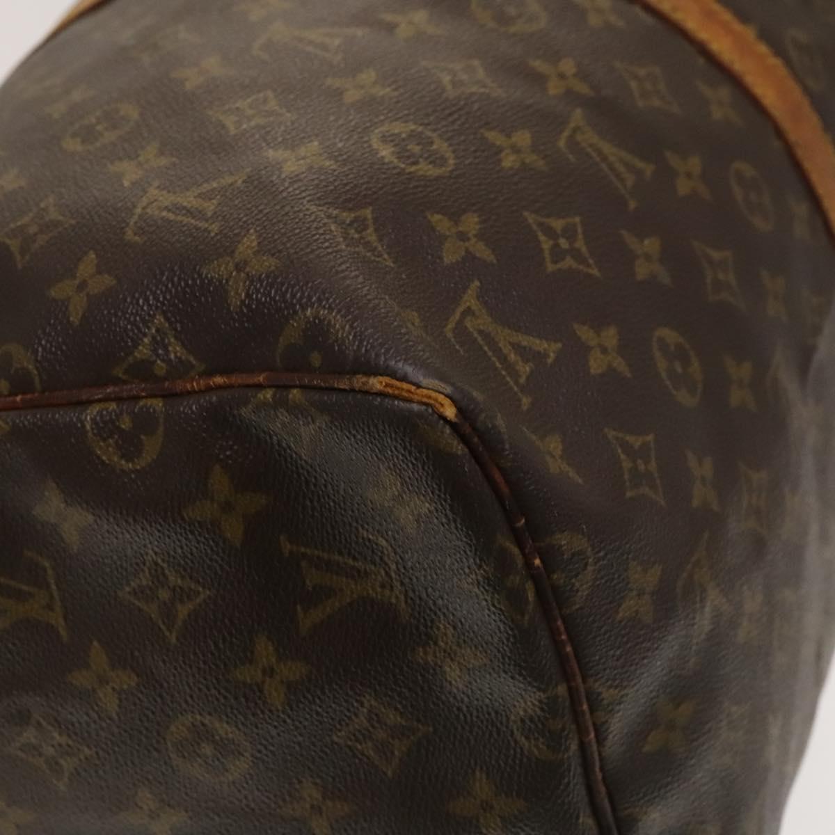 LOUIS VUITTON Monogram Keepall 55 Boston Bag M41424 LV Auth 132665