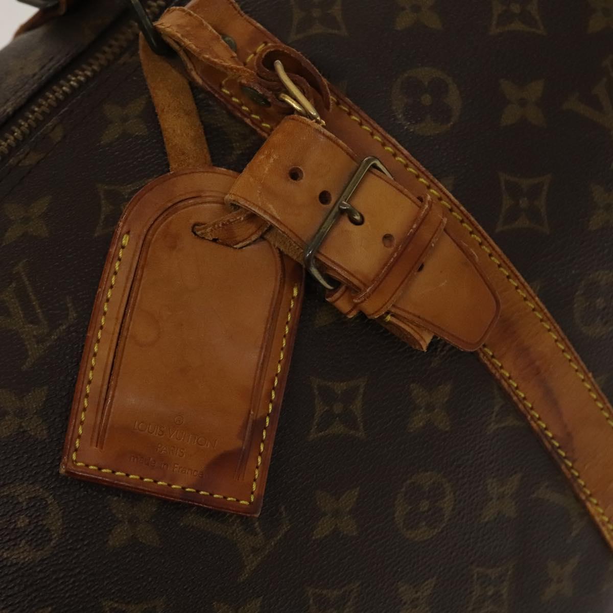 LOUIS VUITTON Monogram Keepall 55 Boston Bag M41424 LV Auth 132665